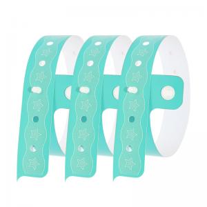 Elastic PVC Wrist Band , Soft Adhesive Personalised Vinyl Wristbands