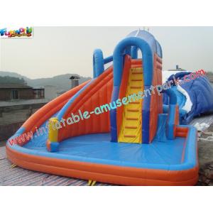 Customized Waterproof Outdoor Inflatable Water Slides , Children Inflatable Water Pool Slide