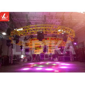 300mm Painting Golden 6082 Aluminum Square Truss For Outdoor Event