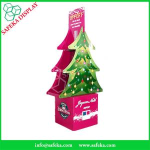 China Funko Tree shape Folding displays Commercial retail pop floor stand shelf cardboard floor display for Christmas supplier