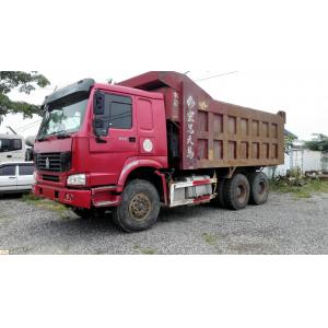 Power Steering Second Hand 10 Wheeler Truck , Sinotruck Howo Tipper Truck