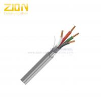 China Mylar Screened Security Cable 4 Pairs Stranded TC Conductor for Wiring Burglar on sale