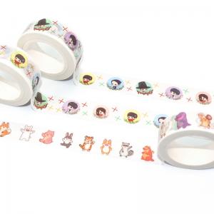 Custom Japanese Decorative Washi Tape Printed Single Side Washi Tape