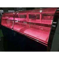 China Transparent Deli Display Refrigerator With Heater Glass Door / Freshing Beef Display Showcase on sale