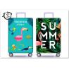 Cartoon Animal Flamingo Suitcase Covers Custom Digital Printed Luggage Protector