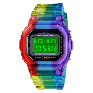 1622 Jam Tangan Colorful Light Lady Sport Watch Digital Wrist Watch Electronic Girls Watches