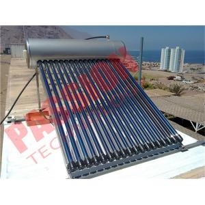 China Household Heat Pipe Solar Water Heater 200 Liter High Density Insulation supplier