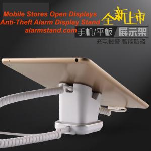 China COMER Powerful tablet counter display charging and alarm sensor stand, anti-theft devices for accessories stores supplier