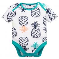 China Printing Infant Summer Baby Clothes Unisex Jumpsuit Cotton Knit Short Sleeve Baby Rompers on sale