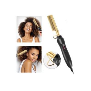 China 60s que pré-aquece o pente de dupla utilização de Styler do cabelo com calefator do PTC supplier