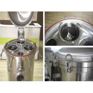 Hygienic Water Bag Filter Housing Removable Stainless Steel Filtration Machine