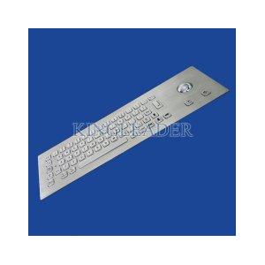 China Panel Mount Keyboard Vandal Proof Stainless Steel Kiosk With Optical Trackball wholesale