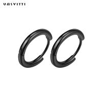 China 0.07oz 0.12cm Sterling Silver Jewelry Earrings 316L Mens Stainless Steel Hoop Earrings on sale