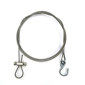 Stainless Steel Braided Wire Rope Loop And Terminal Galvanized Wire Rope With Snap Hook