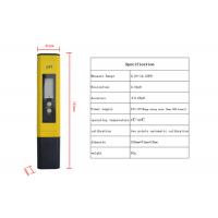 China Laboratory Digital PH Meter Pen Type For Aquarium / Pool Water , Hgih Accuracy on sale