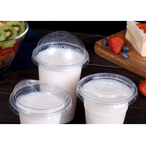 Compostable Plastic Cups With Lids Transparent Disposable Sippy Cold Cups PLA PET Clear