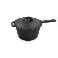 China Heavy Duty Cast Iron covered Saucepan For Grilling And Oven on sale