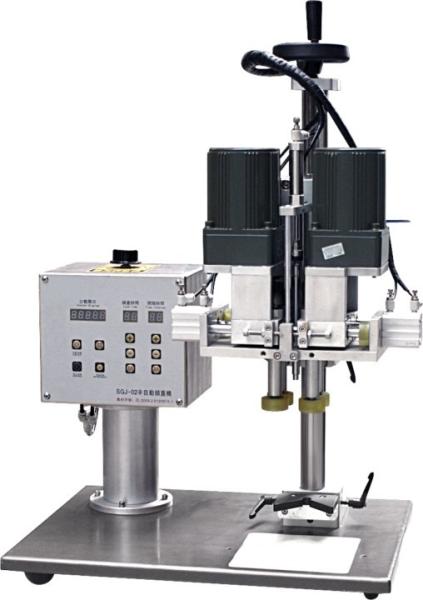 Semi automatic plastic screw cap capping machine for shampoo, cosmetic, liquid soap, detergent, cream bottles jars