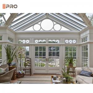 China Big Outdoor Flat Roof Glass Florida Room Pvc Film Framing supplier