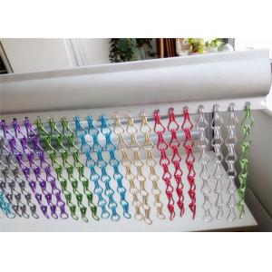 China Doorway Fly And Insect Curtain Screen , Metal Chain Link Curtains Fly Screens supplier