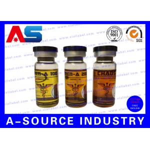 Plastic Waterproof Peptide Vial Labels Strong Adhesive For Injection Vial Transparent sticker label