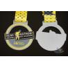 China Semi Marathon 10KM Custom Sports Medals Soft Enamel Medallion With Ribbon wholesale