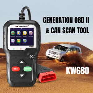 KW680 Konnwei Scan Tool Enhanced Handheld Obd2 Scanner CE RoHS Certificate