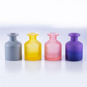 Laser Engraving Glass Diffuser Oil Bottle Cylinder Purple 100ml