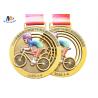 Stock Riding Medals Antique Brass Plating And Colorful Printing Relief Medailles