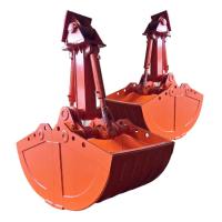 China 0.8cbm / 1cbm Excavator Clamshell Bucket For CAT320 ZX200 DX200 SK200 on sale