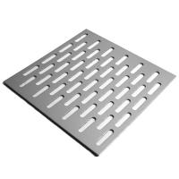 China Steel Slotted Elongated Holes Perforated Metal Mesh Panel With Round Ends on sale