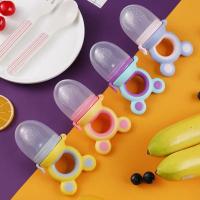 China Portable Silicone Fruit Teether Tasteless , Multiscene Newborn Silicone Pacifier on sale