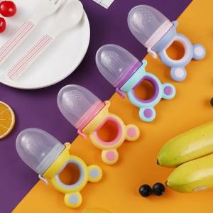 Portable Silicone Fruit Teether Tasteless , Multiscene Newborn Silicone Pacifier