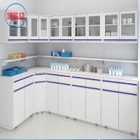 China Adjustable Shelves Medical Healthcare Workstation Manufacturers Full Steel Wall Mount Frame Three Section Slider on sale