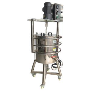 Full Automatic Heating Filling Machine 50L Lipstick Stirring Melting Drum With Heat Raw Material