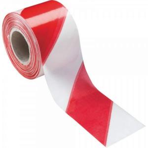 Red/White Hazard Warning Tape Road Safety Caution Tape Reflective PVC Barricade Tape