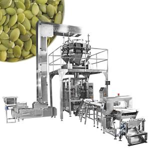 Fully Automatic Shelled Pumpkin Seed Weighing Packing Machine Plastic Bag Machine With 14 Head Weigher