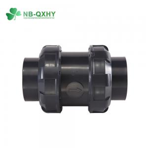 Water Industrial Usage PVC True Union Ball Check Valve Swing Check Valve with Solution