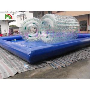 Transparent Inflatable Water PVC Rolling Toy For Sea / Lake / Swimming Pools