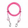 China 10ft Tie Out Cable Waterproof Dog Leash Galvanized Steel Wire Rope With PVC Coating wholesale
