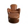 China Defaico Furniture Retro Real Leather Saddle Footstool With Fur wholesale