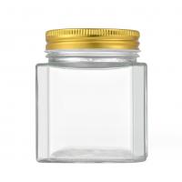 China Bulk Square Glass Honey Jar Empty Glass Bottles 100ml 200ml 280ml 380ml 500ml 730ml on sale