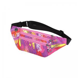 Custom 3-Zipper Pockets Sports Workout Traveling Running Waist Bag Fanny Pack Belt Bag