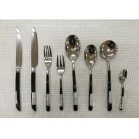 China Stainless Steel Flatware Sets of 13 Pieces Black-Plated Handles Knives Forks Spoons on sale