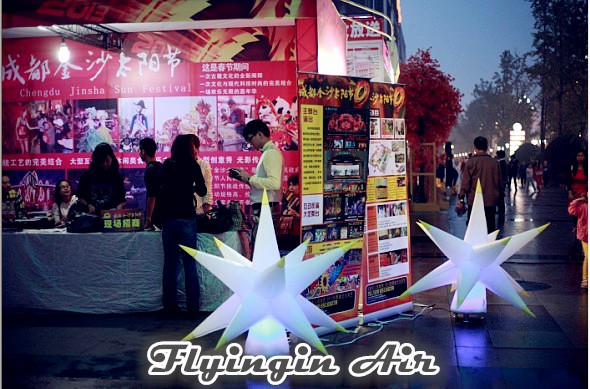 1m Height Inflatable Light Star, Decorative Inflatable Led Tree for Trade Show