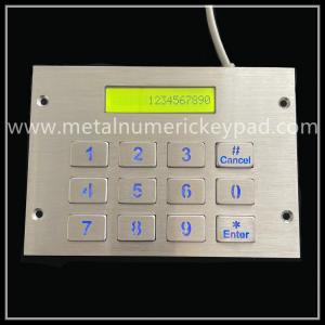 China Vandal Proof 16 Button Keypad With Display For Vending Machine supplier