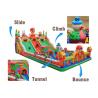 Super Mario Inflatable Slide Fire Retardant Bouncy Castle With Slide