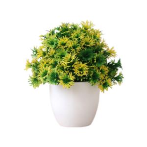 China Lightweight Small Potted Artificial Flowers Plastic Bonsai Plants supplier