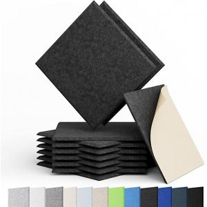 China High Density PET Self Adhesive Sound Proof Foam Panels For Recording Studio supplier