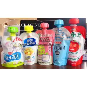 Gravure Printing 0.18mm Stand Up Pouch With Spout For Drink Mix